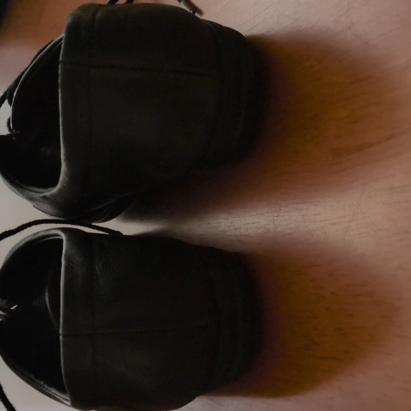 Easy Spirit GUC DOUBLE WIDE Size 6 Black Leather Shoes - Picture 7 of 9